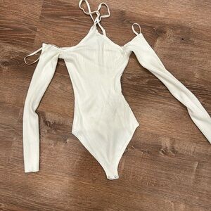 Abercrombie and fitch cream body suit